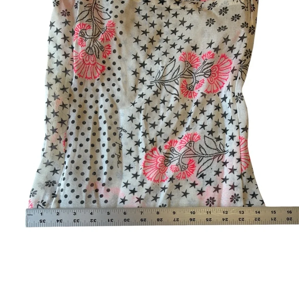 Free People Tote Bag, Floral, Sheer, Lightweight, Reusable, Environment Friendly